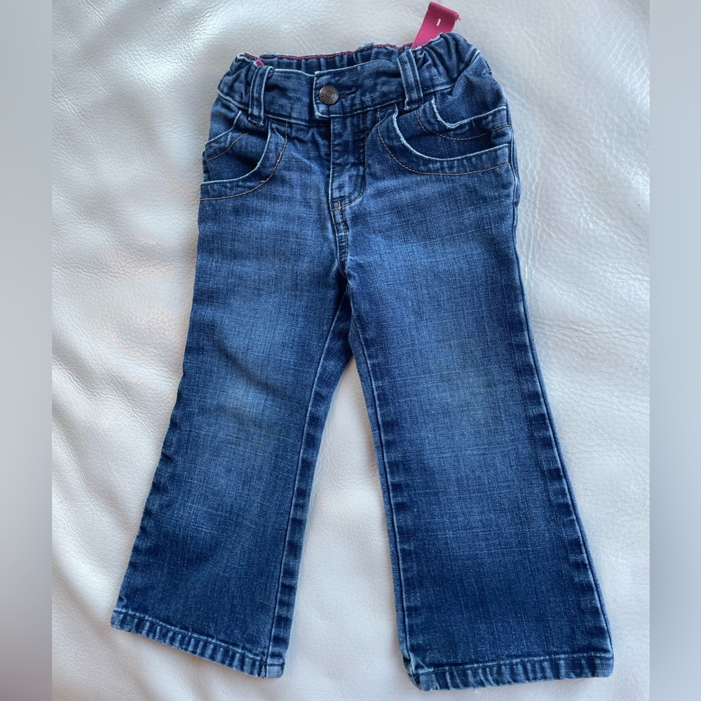 3/$21💥Vintage Bootcut Y2K Flared Toddler Stretch Jeans, Sweet Dual Front Pockets